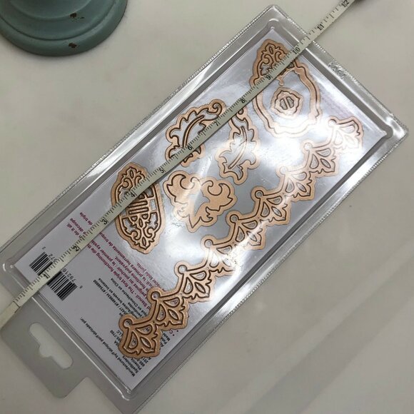 Spellbinders S5-080 Shapeabilities Damask Accents Die Set 7 Templates Designs - Picture 7 of 12